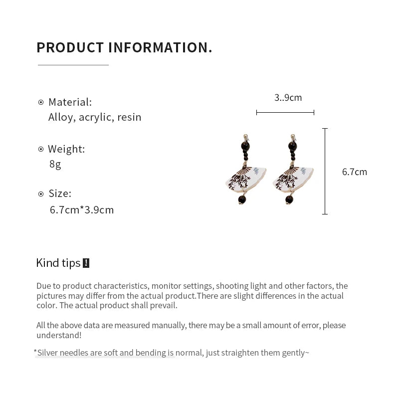 Bamboo & Pearl Fringe Earrings | East Meets East