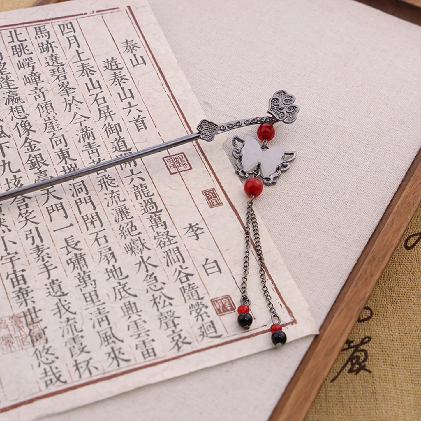 Ink-Blossom Hairpin | East Meets East