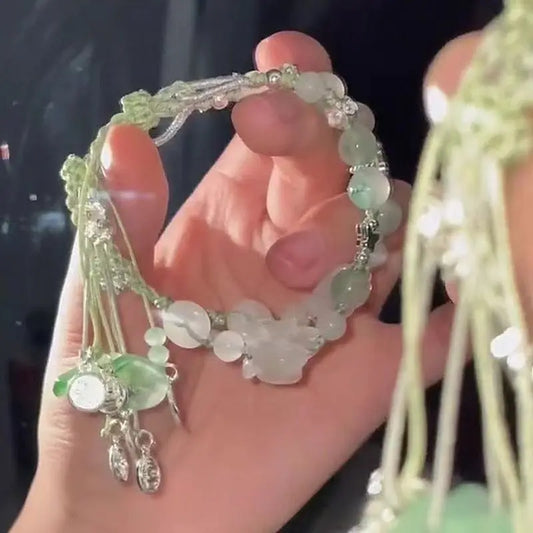 "Lotus Pond" Woven Bracelet | East Meets East