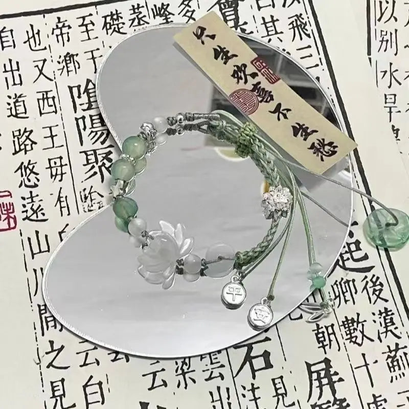 "Lotus Pond" Woven Bracelet | East Meets East